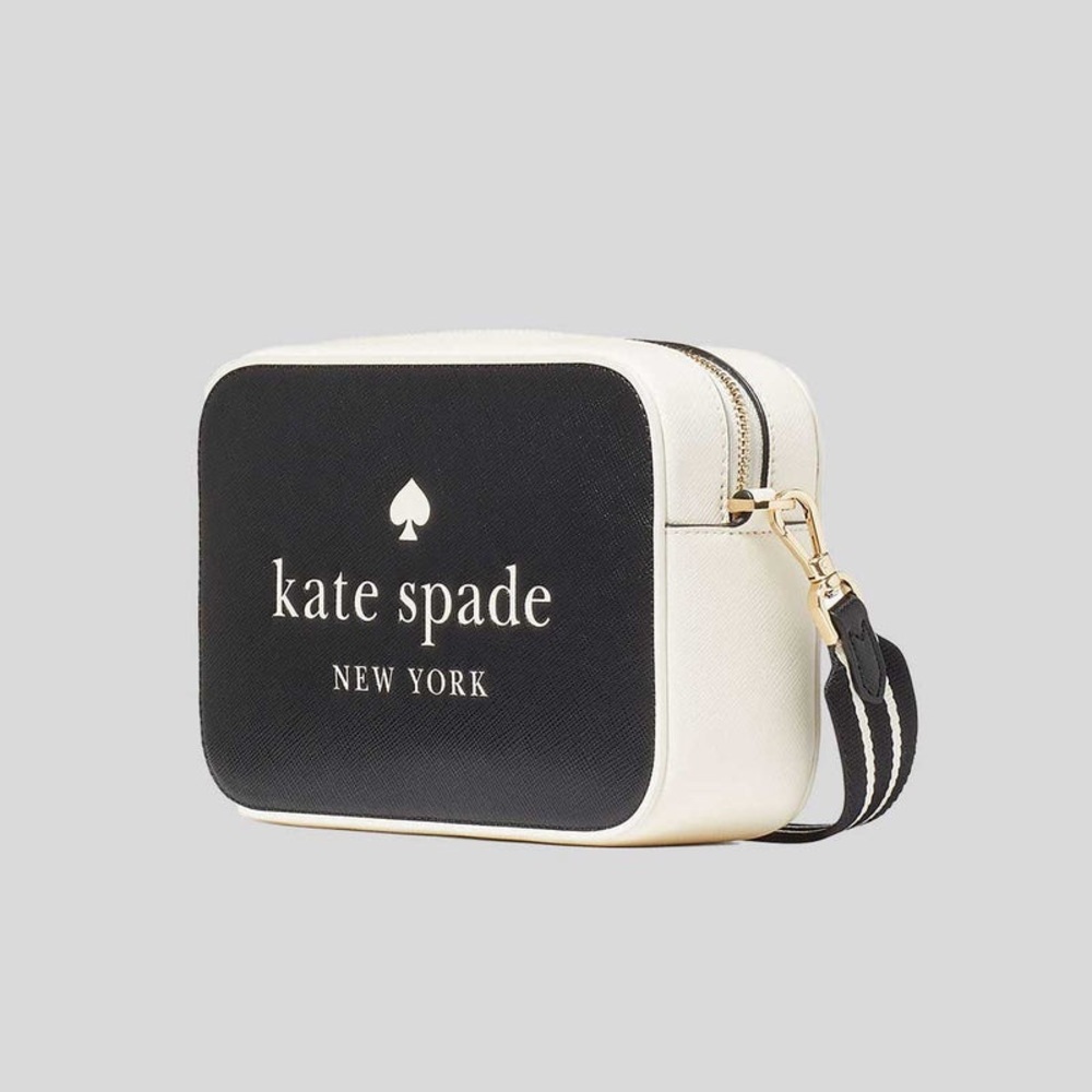 Kate Spade Oh Snap Colorblock Camera Bag- Blk/White NWT - Picture 3 of 4